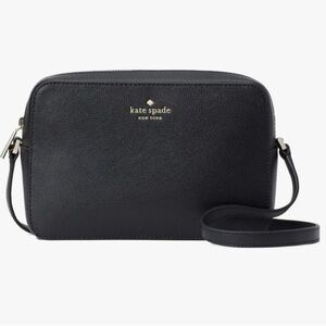 Kate Spade Sienna Black Refined Leather Crossbody Bag